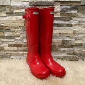 Hunter Tall Gloss Rain Boots Women’s 6 EU 37 | Iconic Wellington